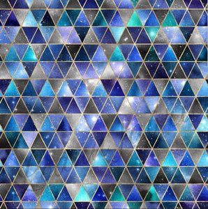Grosse boucle - TGBW19-03 - Triangle bleu
